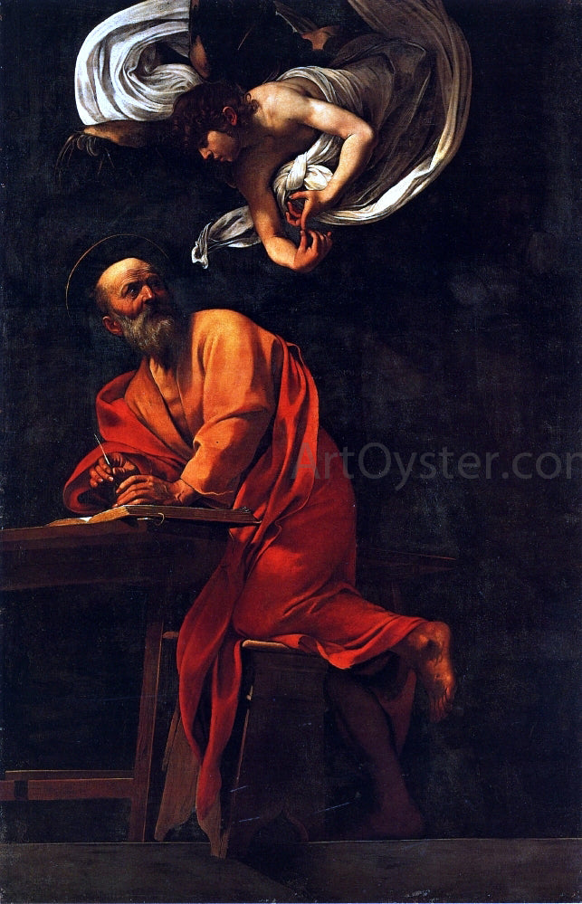 Caravaggio St. Matthew and the Angel - Hand Painted Oil Painting