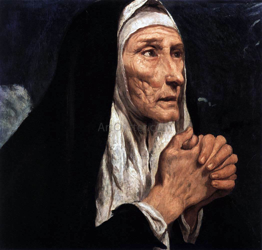 Luis Tristan De Escamilla St Monica - Hand Painted Oil Painting