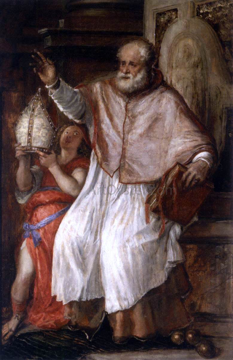 Titian St Nicholas - Hand Painted Oil Painting