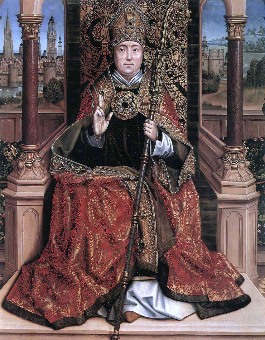Master lucy Legend St Nicholas Altarpiece (central panel) - Hand Painted Oil Painting