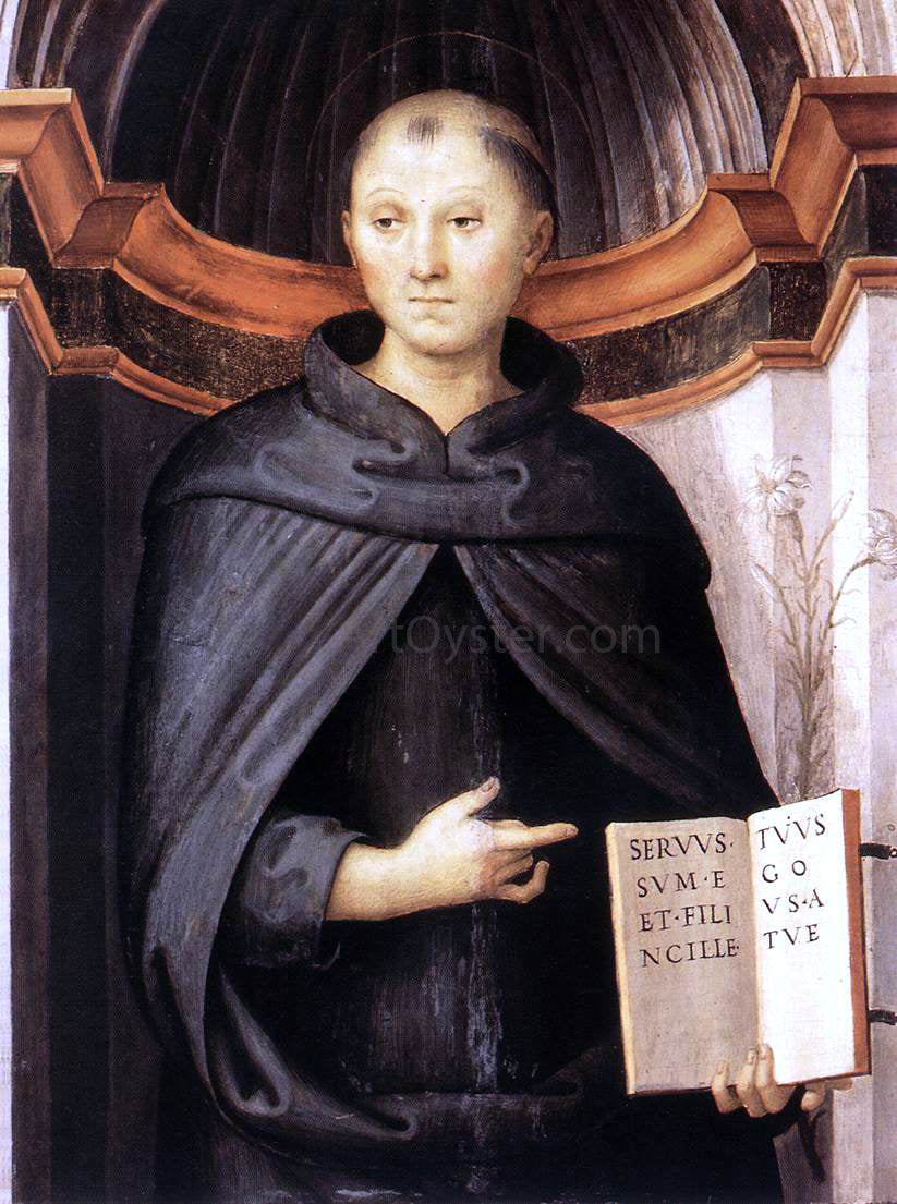 Pietro Perugino St Nicholas of Tolentino - Hand Painted Oil Painting