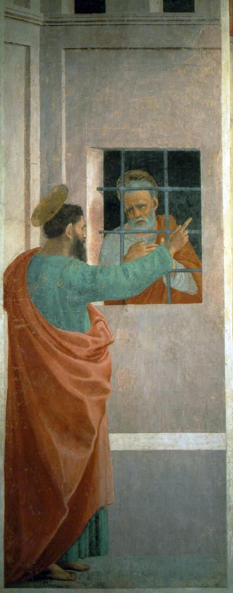 Filippino Lippi St Paul Visits St Peter in Prison - Hand Painted Oil Painting
