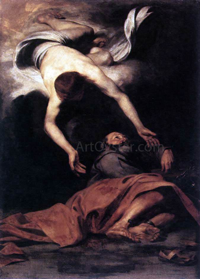 Pier Francesco Mola St Peter Freed from Prison - Hand Painted Oil Painting