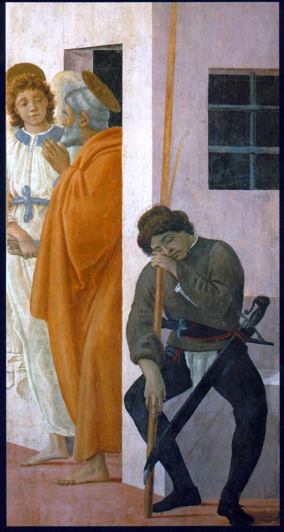 Filippino Lippi St Peter Freed from Prison - Hand Painted Oil Painting