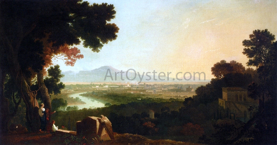 Richard R A St. Peter's and The Vatican from the Janiculum - Hand Painted Oil Painting