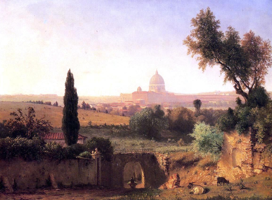 George Inness St. Peter's, Rome - Hand Painted Oil Painting