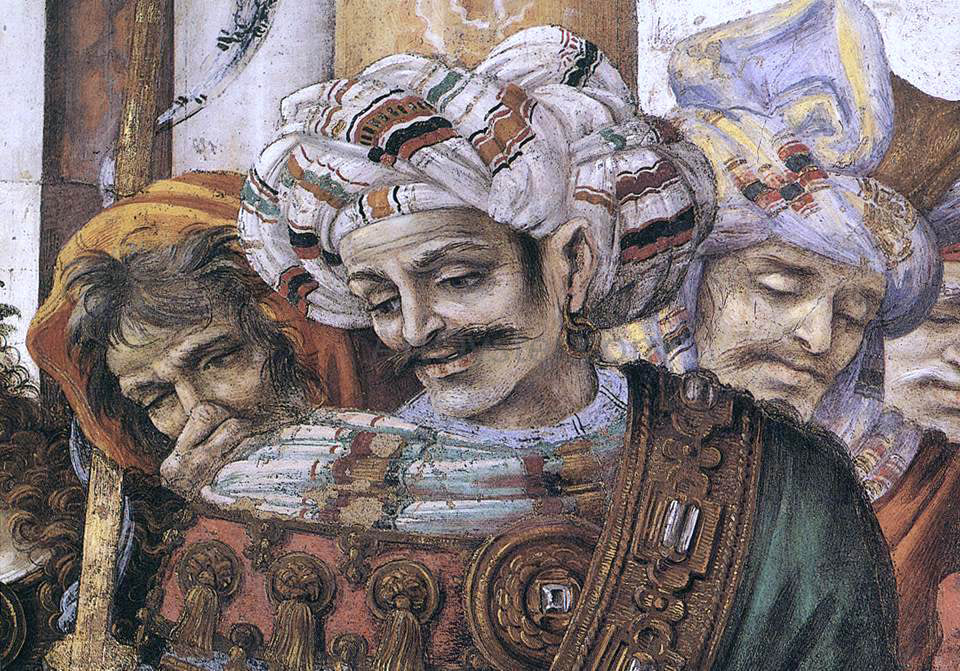 Filippino Lippi St Philip Driving the Dragon from the Temple of Hieropolis (detail) - Hand Painted Oil Painting