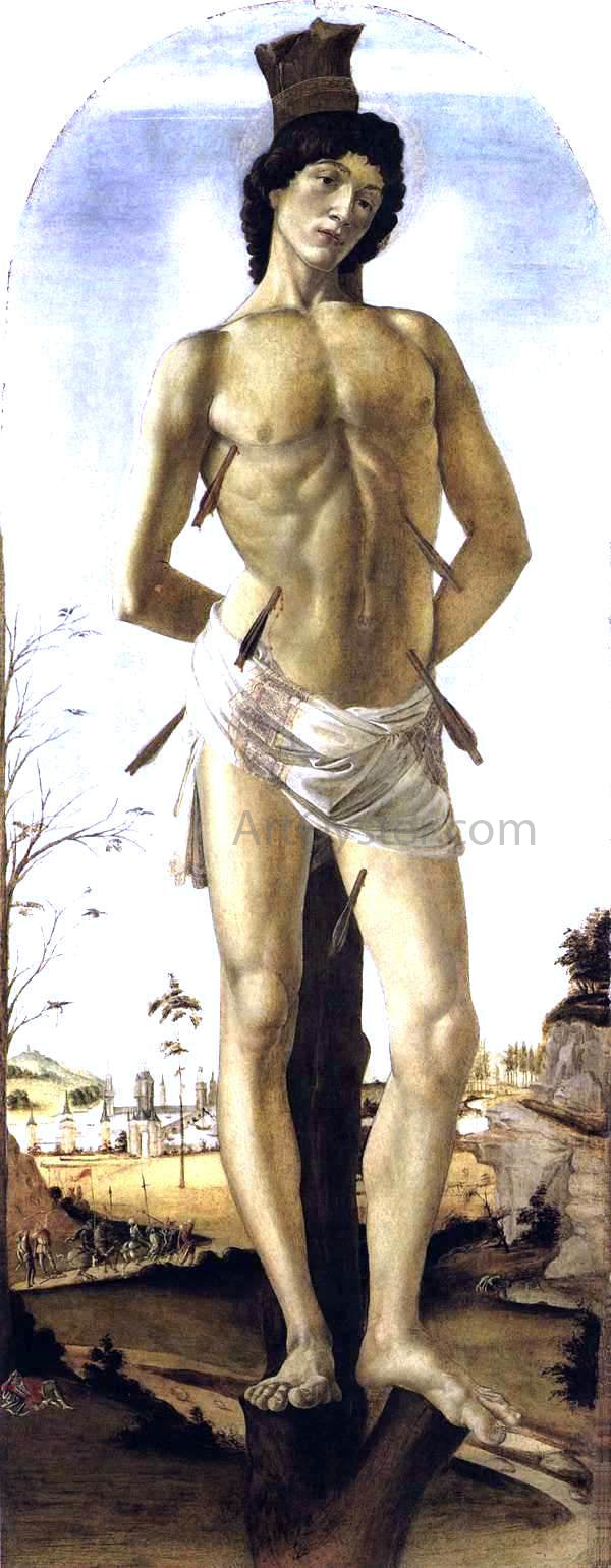 Sandro Botticelli St Sebastian - Hand Painted Oil Painting