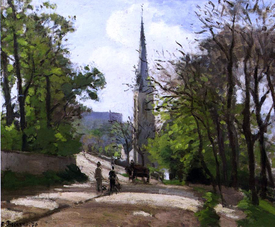 Camille Pissarro St. Stephen's Church, Lower Norwood - Hand Painted Oil Painting