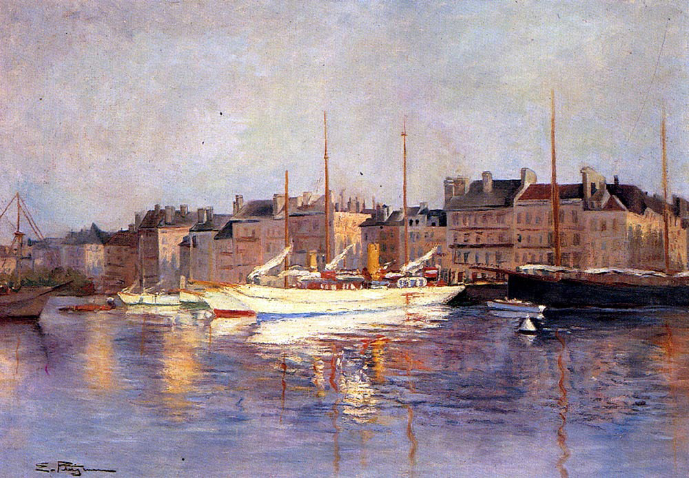 Edmond Marie Petitjean St. Tropez - Hand Painted Oil Painting