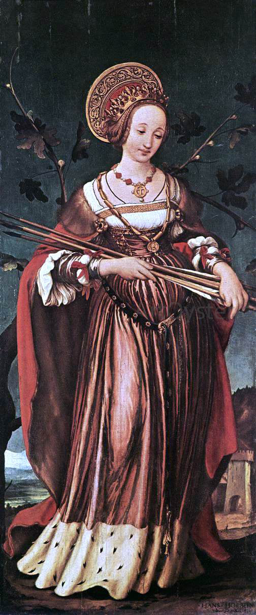 The Younger Hans Holbein St Ursula - Hand Painted Oil Painting