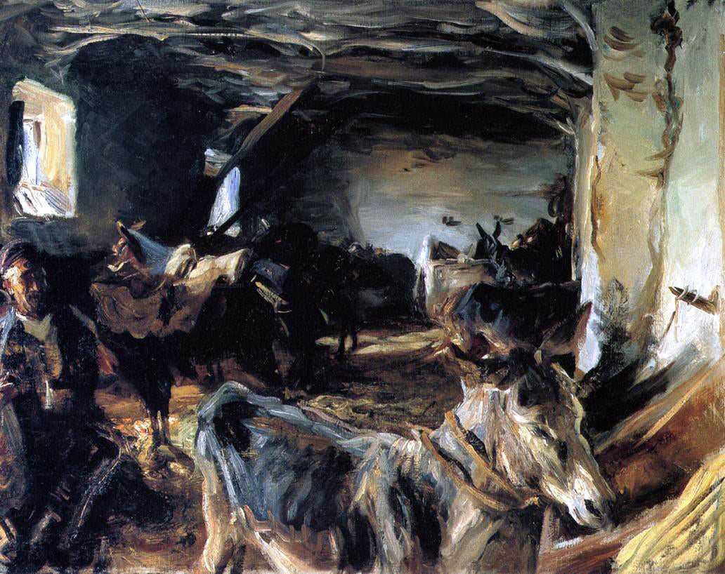 John Singer Sargent Stable at Cuenca - Hand Painted Oil Painting