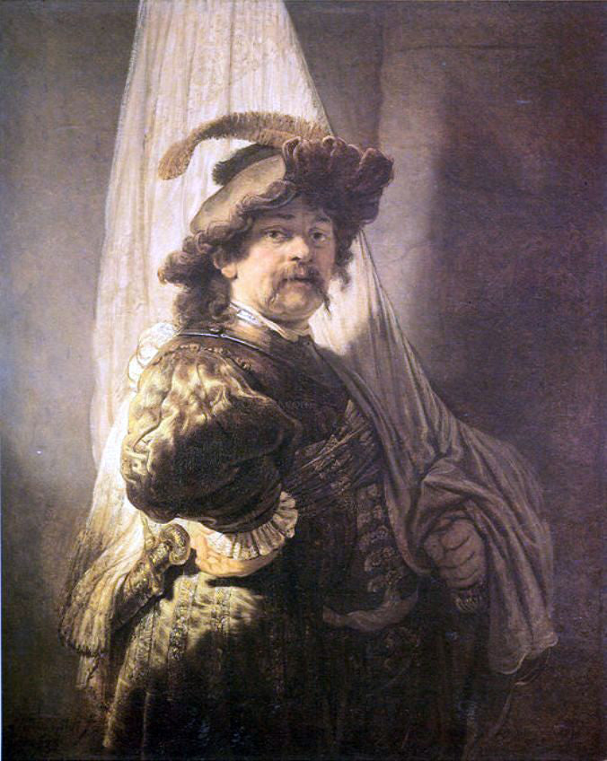 Rembrandt Van Rijn Standard Bearer - Hand Painted Oil Painting