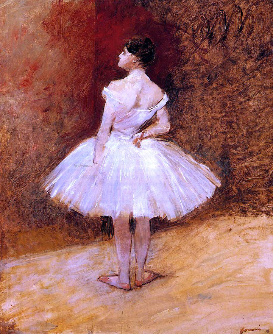 Jean-Louis Forain Standing Dancer - Hand Painted Oil Painting
