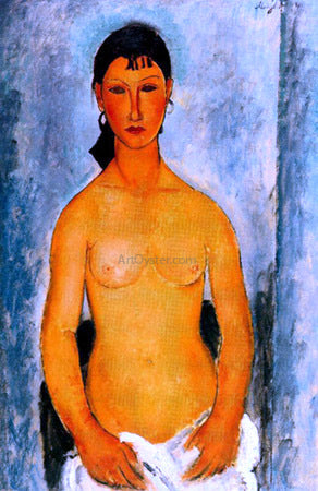 Amedeo Modigliani Standing Nude (also known as Elvira) - Hand Painted Oil Painting