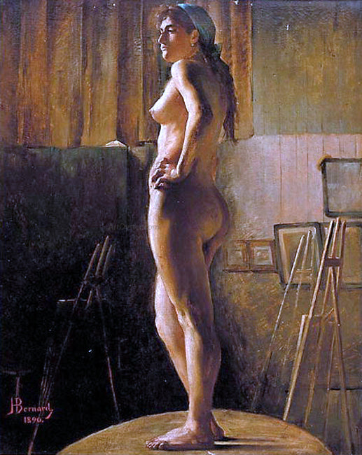  Joseph Bernard Standing Nude - Hand Painted Oil Painting