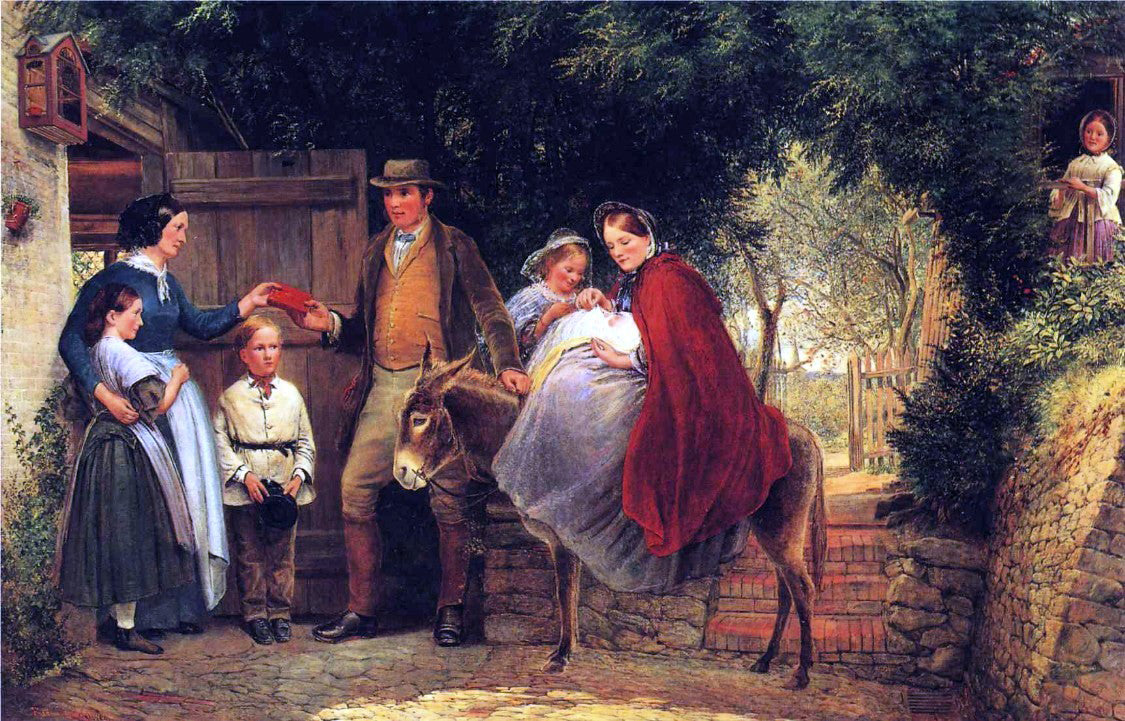 Richard Redgrave Starting for the Christening - Hand Painted Oil Painting