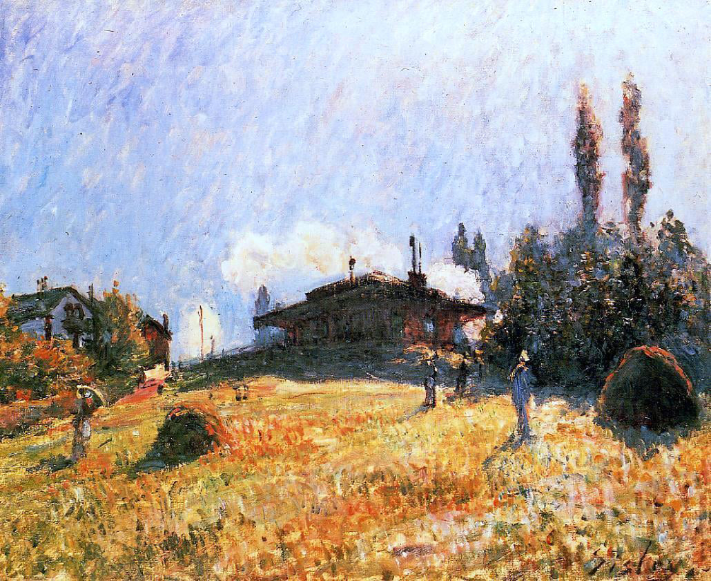 Alfred Sisley Station at Sevres - Hand Painted Oil Painting