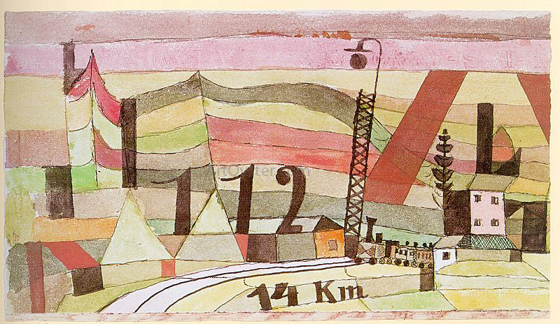 Paul Klee Station L 112 - Hand Painted Oil Painting