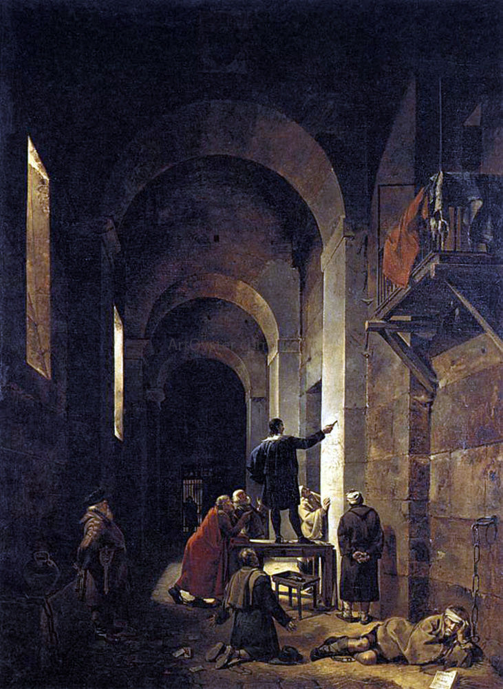 Francois-Marius Granet Stella in Prison - Hand Painted Oil Painting