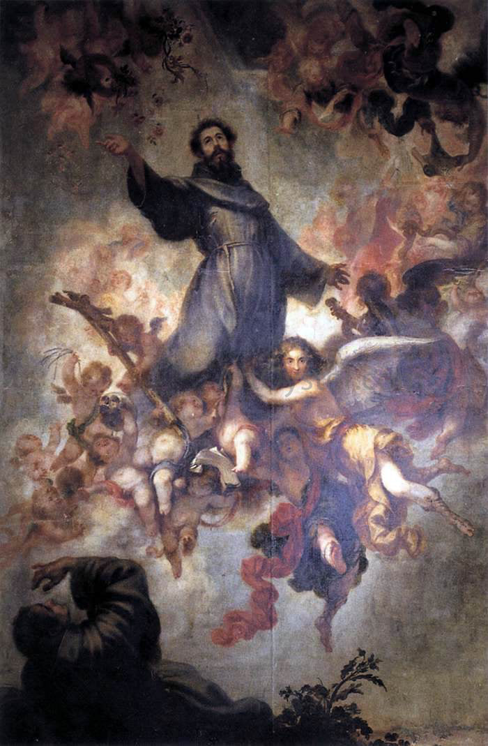 The Younger Francisco Herrera Stigmatisation of St Francis - Hand Painted Oil Painting