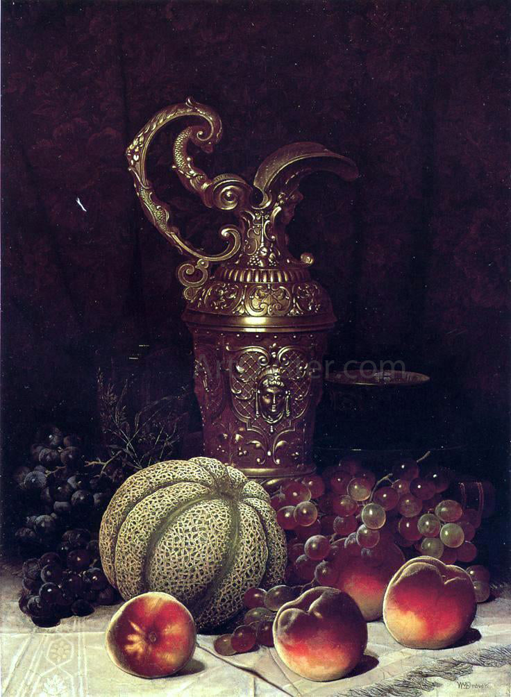 William Mason Brown Still Life (also known as Fruit and Art Objects) - Hand Painted Oil Painting