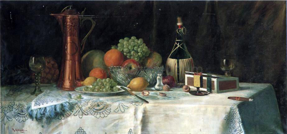Robert Schade Still Life - Hand Painted Oil Painting