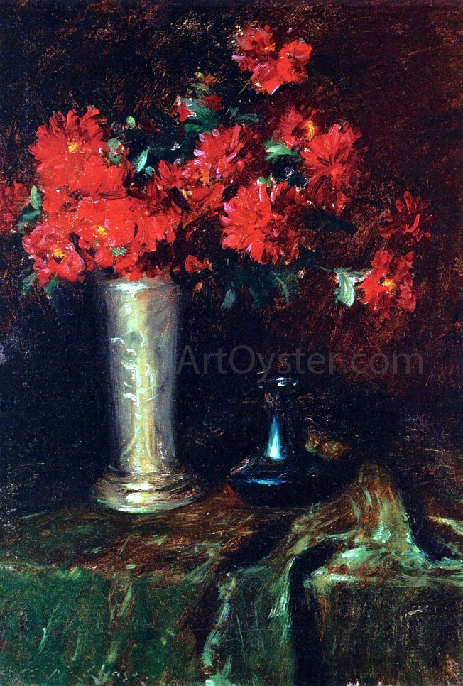 William Merritt Chase Still Life: Flowers - Hand Painted Oil Painting