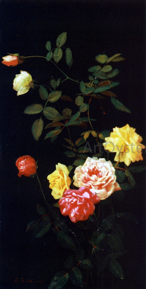 George Cochran Lambdin Still Life of Roses - Hand Painted Oil Painting