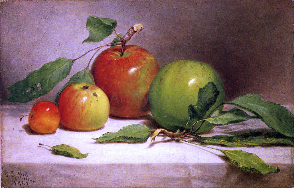 William Rickarby Miller Still Life - Study of Apples - Hand Painted Oil Painting