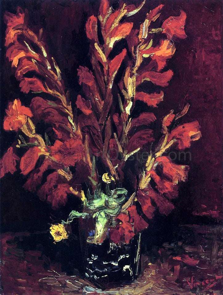 Vincent Van Gogh Still Life: Vase with Gladiolas - Hand Painted Oil Painting