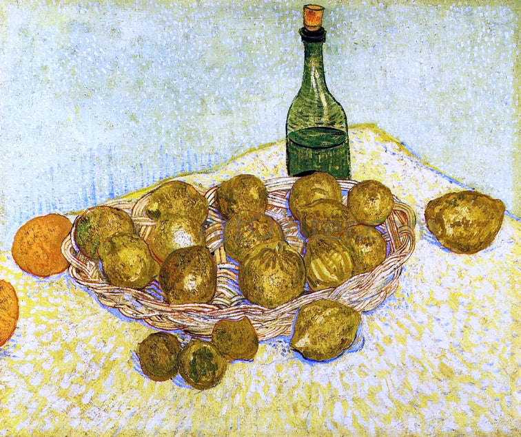  Vincent Van Gogh Still Life with a Bottle, Lemons and Oranges - Hand Painted Oil Painting
