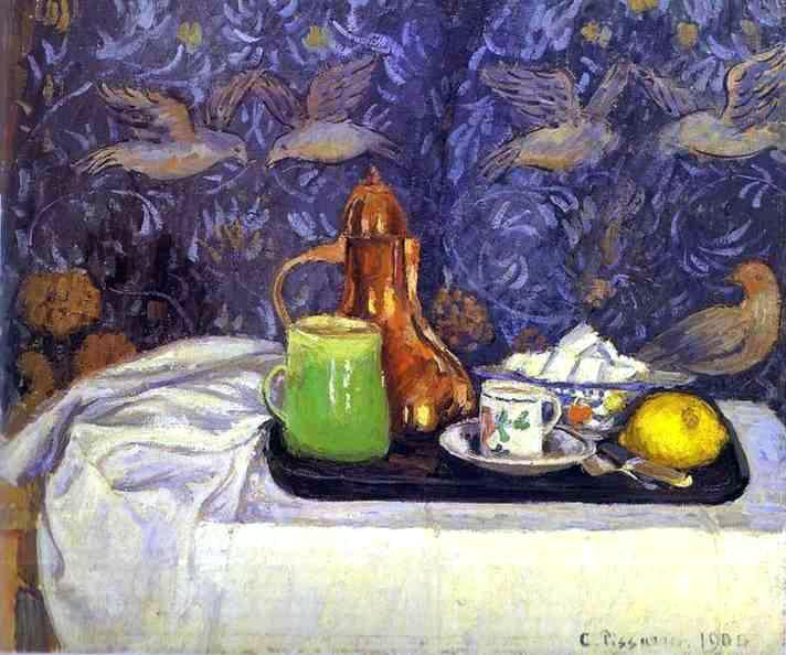 Camille Pissarro Still Life with a Coffee Pot - Hand Painted Oil Painting