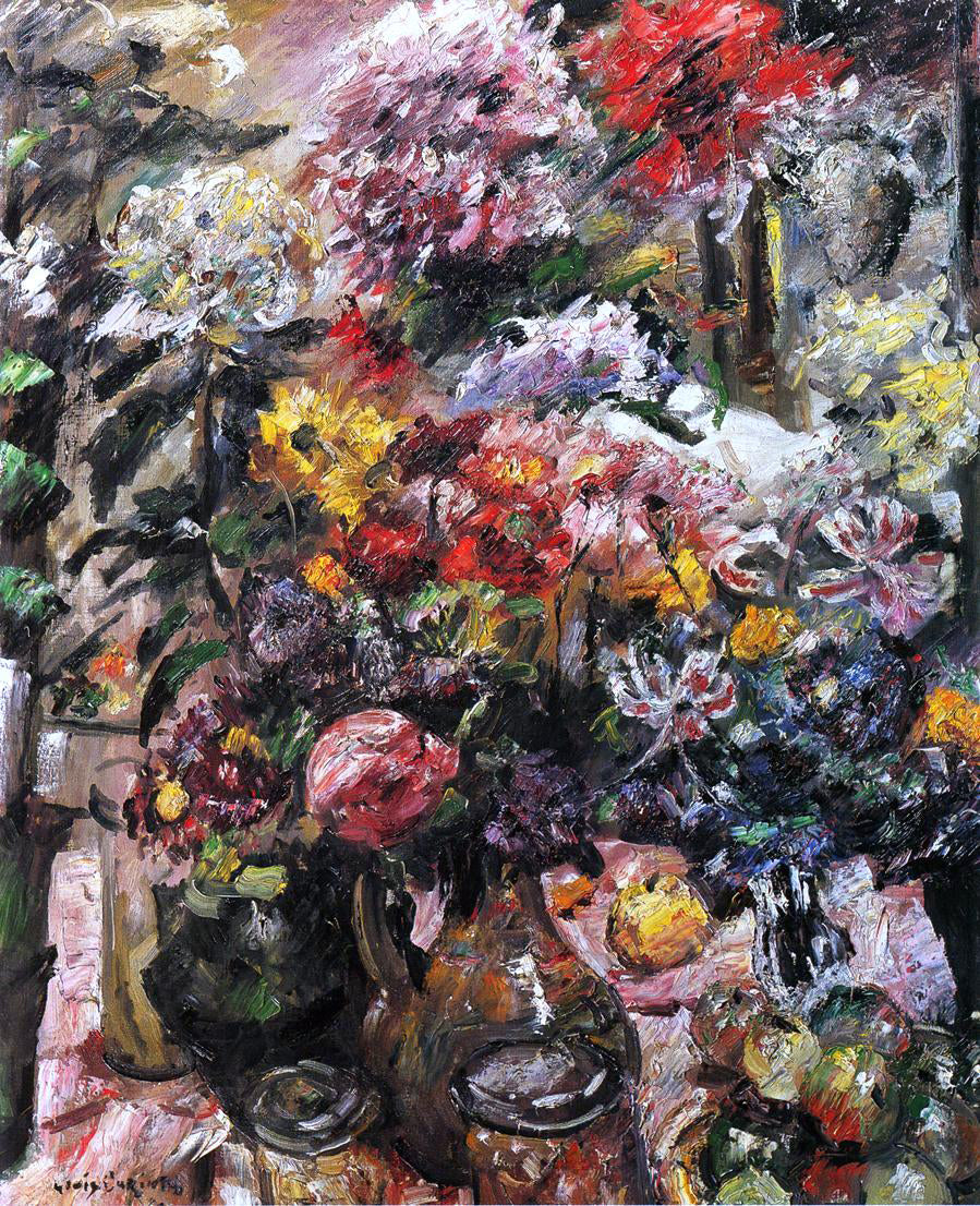 Lovis Corinth Still Life with Chrysanthemums and Amaryllis - Hand Painted Oil Painting