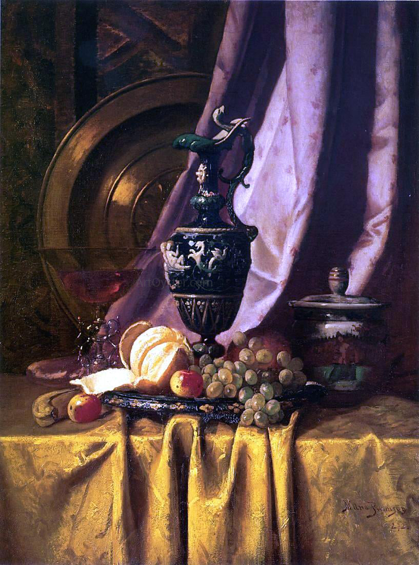 Milne Ramsey Still Life with Ewer and Fruit - Hand Painted Oil Painting