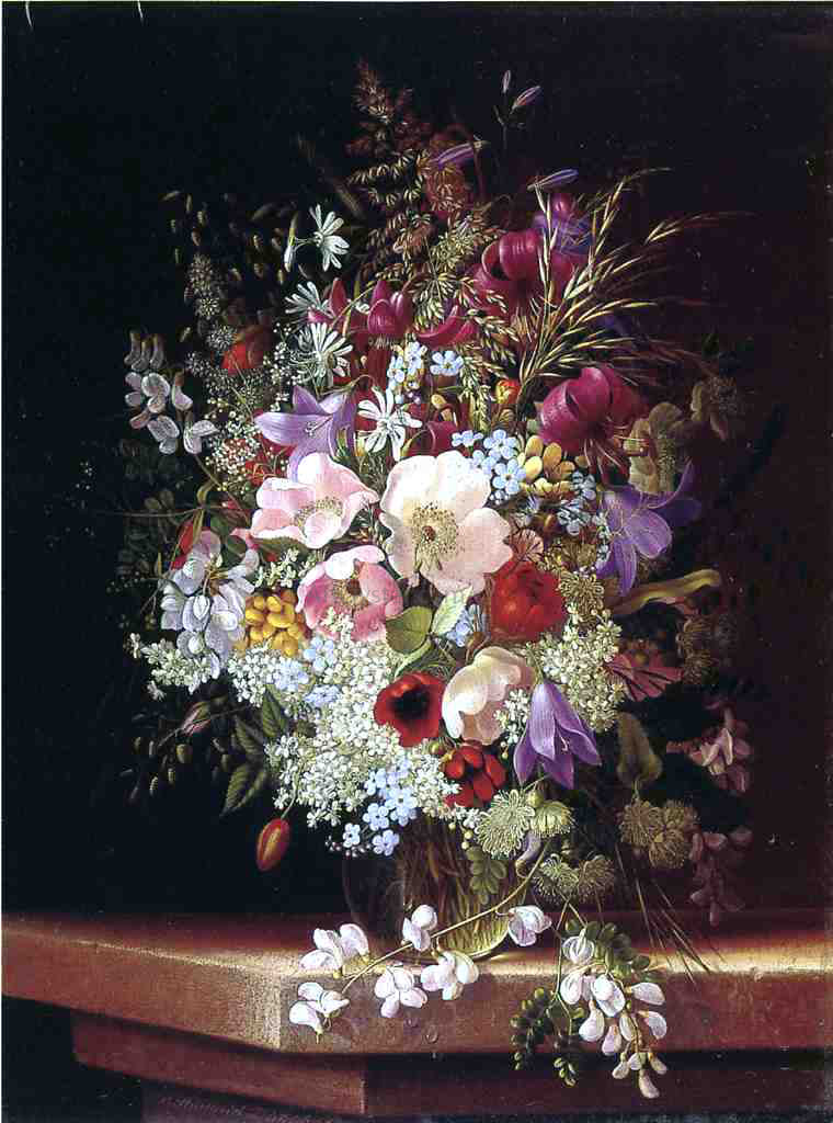 Adelheid Dietrich Still Life with Flowers - Hand Painted Oil Painting