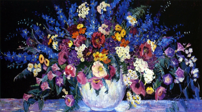 Dorothea Litzinger Still Life with Flowers - Hand Painted Oil Painting