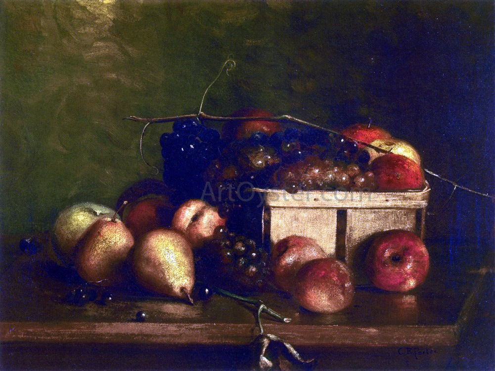 Charles Ethan Porter Still LIfe with Fruit and Basket - Hand Painted Oil Painting