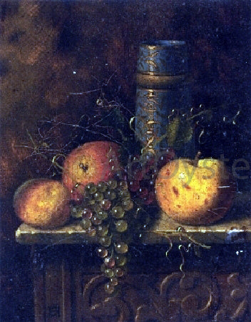 William Michael Harnett Still Life with Fruit and Vase - Hand Painted Oil Painting