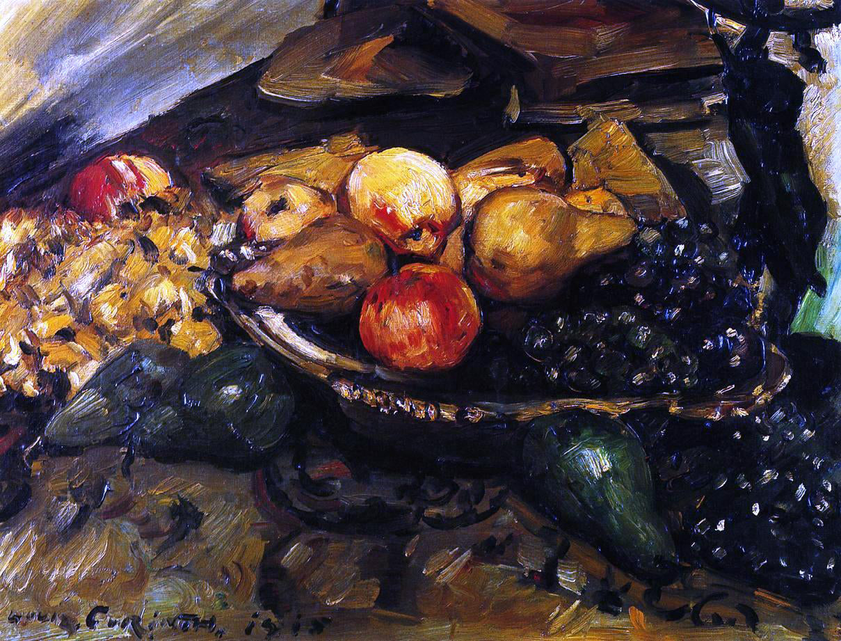 Lovis Corinth Still Life with Fruit and Wine Glass - Hand Painted Oil Painting