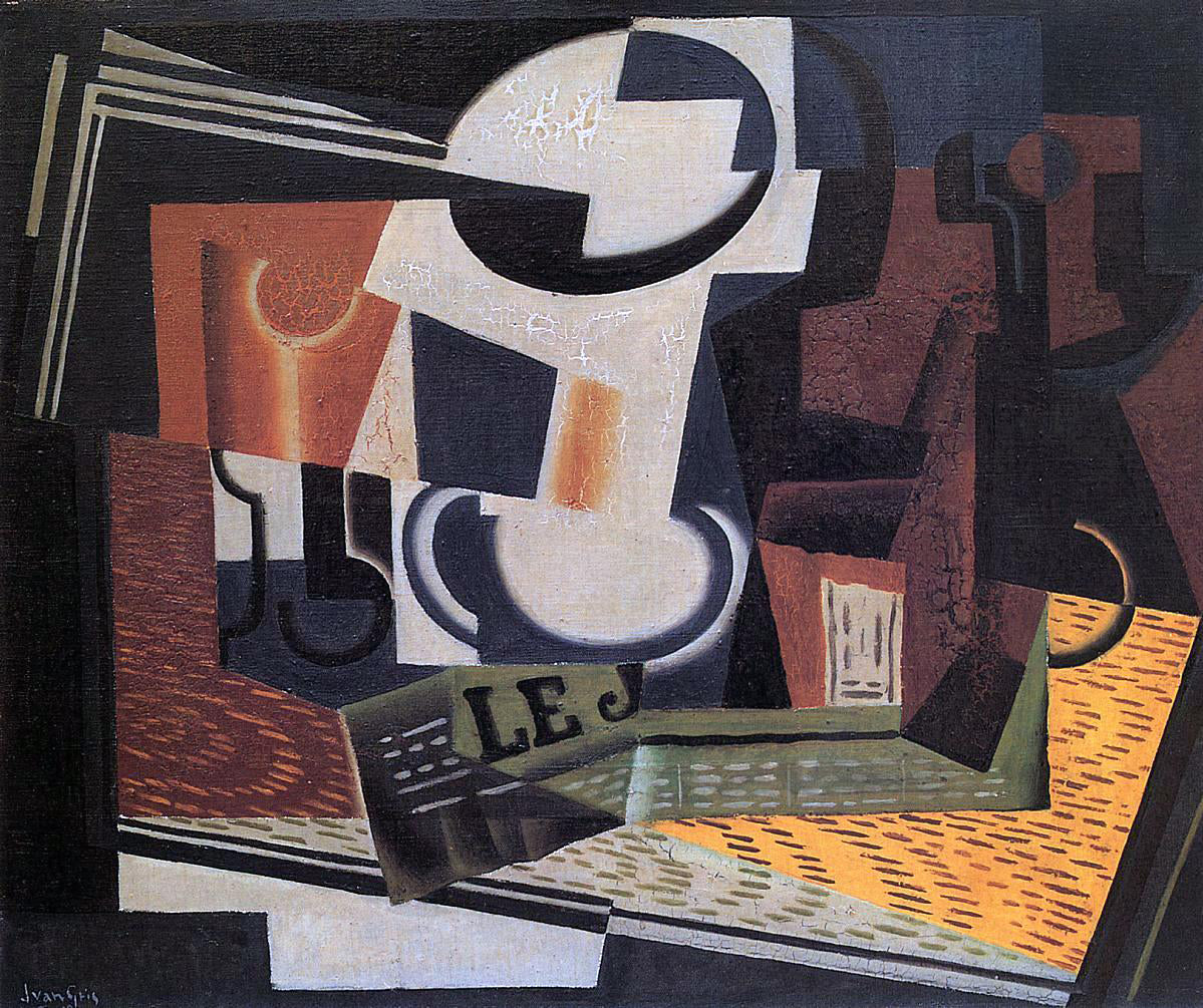 Juan Gris Still Life with Fruit Bowl - Hand Painted Oil Painting