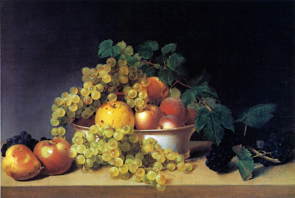  James Peale Still Life with Fruit on a Tabletop - Hand Painted Oil Painting