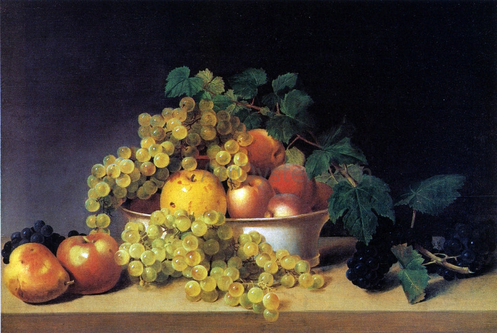James Peale Still Life with Fruit on a Tabletop - Hand Painted Oil Painting
