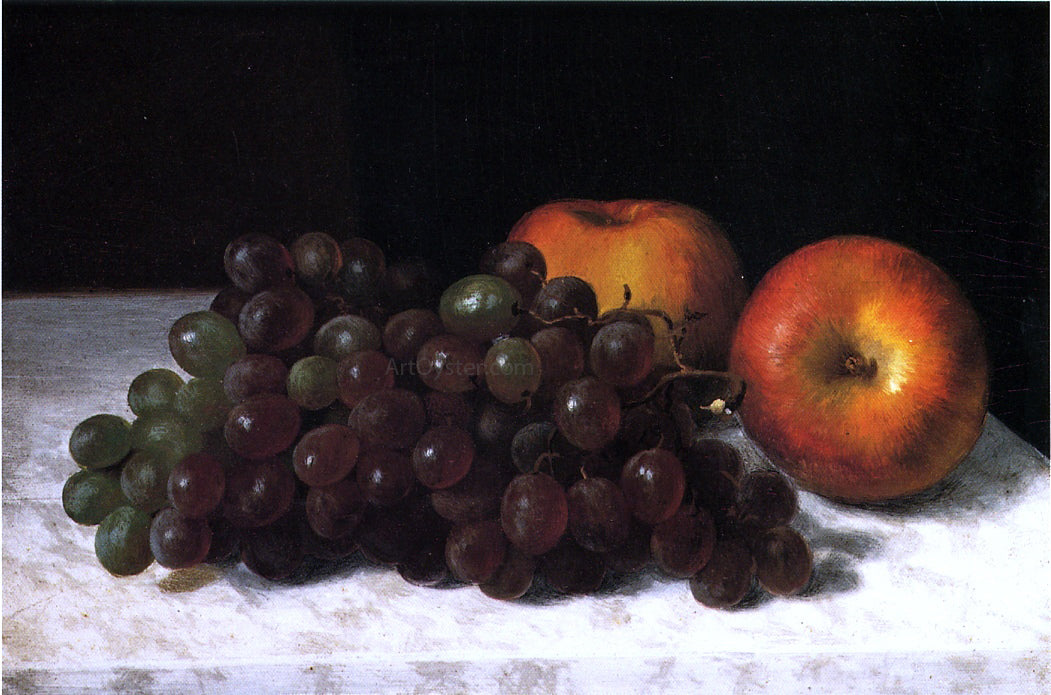 Rudolf Tschudi Still Life with Grapes and Apples - Hand Painted Oil Painting