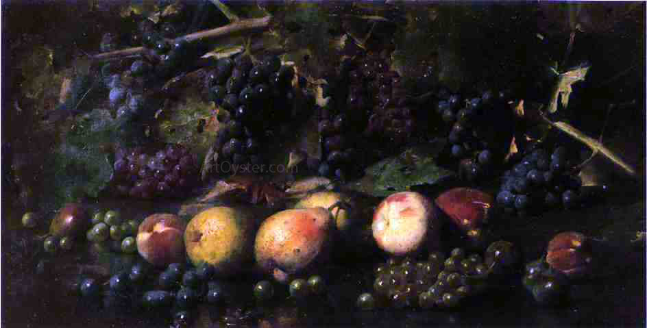  Joseph Decker Still Life with Grapes and Pears - Hand Painted Oil Painting