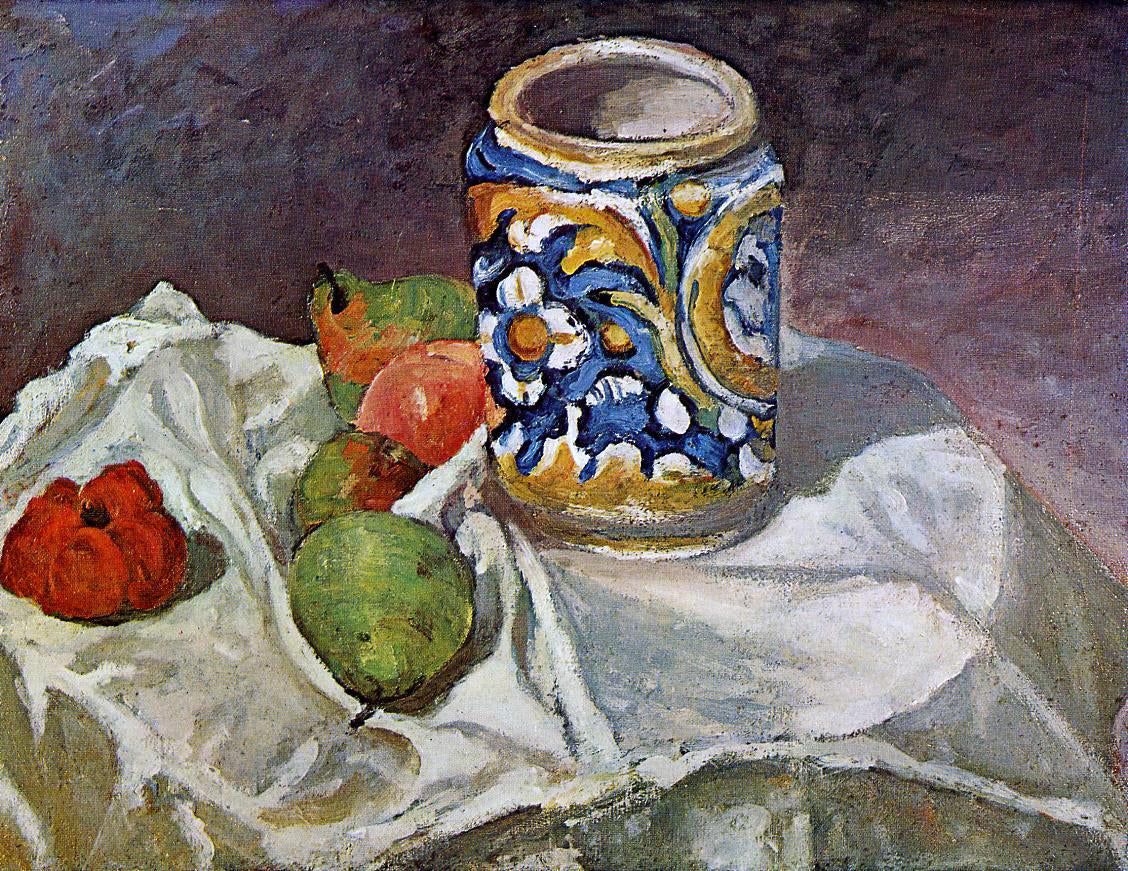 Paul Cezanne Still Life with Italian Earthenware - Hand Painted Oil Painting