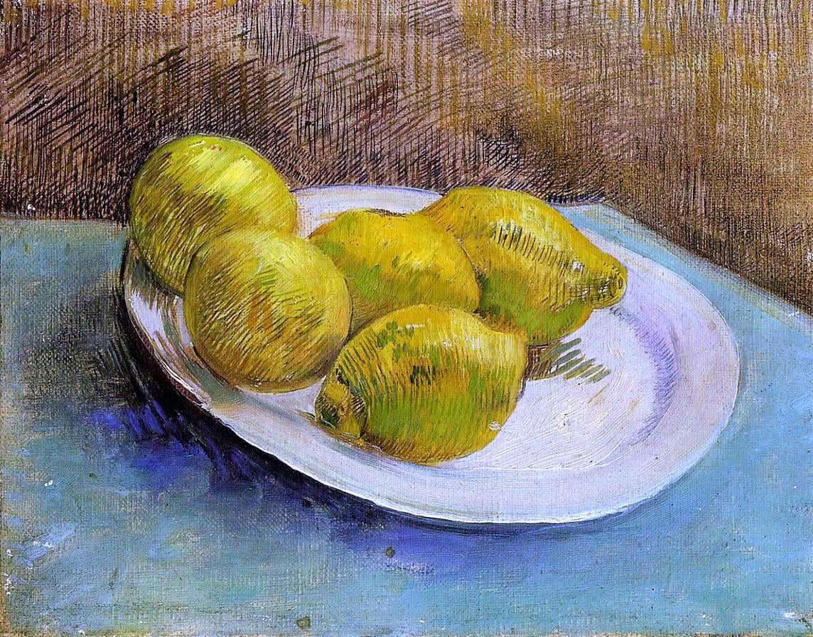 Vincent Van Gogh Still Life with Lemons on a Plate - Hand Painted Oil Painting