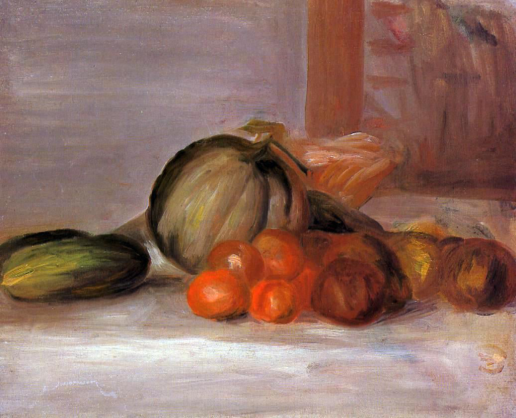 Pierre Auguste Renoir Still Life with Melon - Hand Painted Oil Painting
