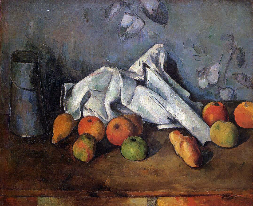 Paul Cezanne A Still Life with Milk Can and Apples - Hand Painted Oil Painting