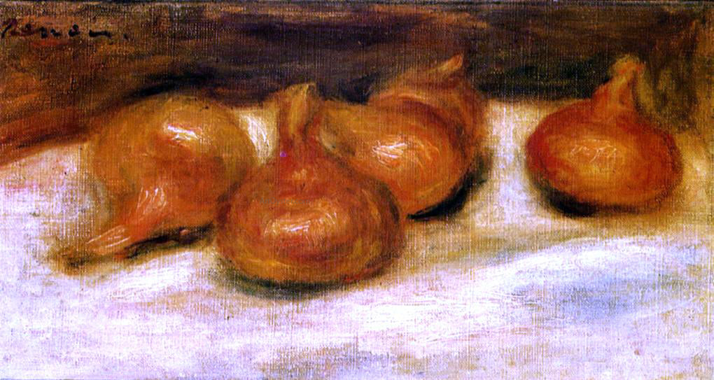Pierre Auguste Renoir Still Life with Onions - Hand Painted Oil Painting